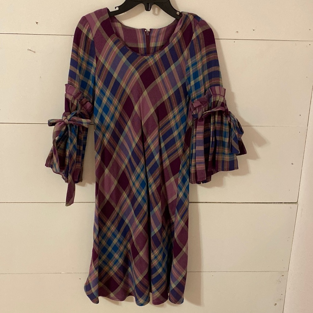 Bonnie Jean plaid dress